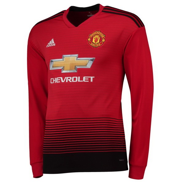 Camiseta Manchester United Primera equipo ML 2018-19 Rojo